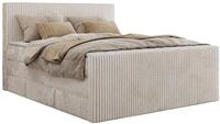 BOXSPRINGBETT TILIANO KING DUO 140/200 - Beige Cord - H3