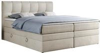 BOXSPRINGBETT ALVIN KING 120/200 Beige Velvet - H4