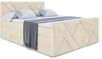 BOXSPRINGBETT BARWA-Z KING - 200x200 - H3/H4 - Beige