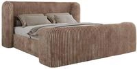 POLSTERBETT EMORA CLASSIC DUO 160/200 - Braun Cord - Multipocket-Matratze