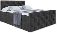 BOXSPRINGBETT ZAFIRA KING - 180 x 200 - H3/H4 - Schwarz