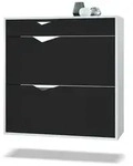 SCHUHSCHRANK Kolmio Fronten in Schwarz matt