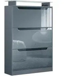 SCHUHSCHRANK Space Grau Hochglanz