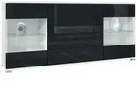 SIDEBOARD Bari Schwarz Hochglanz