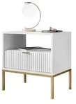 NACHTTISCH CORTADO GOLD S54 WEISS