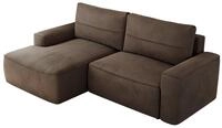 ECKSOFA BELLUNO L Braun Velvet - Links