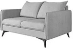 2-SITZER-SOFA Pulse Silber Luxusmicrofaser