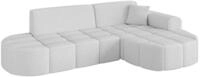 ECKSOFA Ottomane Rechts LIVO-L1 - 252x173x79,5 cm Wei&szlig;