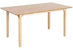 ESSTISCH Holz hellbraun 160/90 cm Delmas