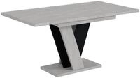 ESSTISCH ausziehbar 120 -160x90x75 cm - Betonoptik K350/Schwarz - INEY