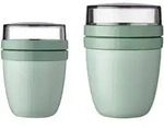LUNCHPOT MINI + REGULAR Ellipse Nordic Sage 2-tlg.