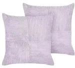 DEKOKISSEN CORD 2er-Set Violett 43/43 cm Millet