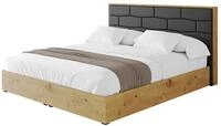 POLSTERBETT mit Bettkasten und Lattenrost, Boxbett ohne Matratze - ENZO8 160x200