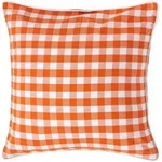KISSENH&Uuml;LLE Karo-Muster 60/60 cm, 100% Baumwolle