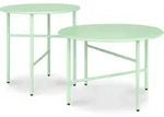 BEISTELLTISCH Finn 44/46 cm und 53/36 cm Mint (2tlg)