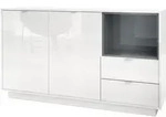 SIDEBOARD Metro Einsatz in Grau Hochglanz