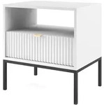 NACHTTISCH STELLARE 54/56/39 cm Wei&szlig;