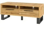 LOWBOARD HALENZA 124x50x50 cm mit 2 Schubladen Eiche Wotan