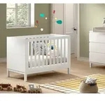 Gitterbett EVA Wei&szlig; ca. 60x120 cm teilmassiv
