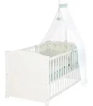 BABYBETT Woodland Buddies 70 x 140 cm wei&szlig;