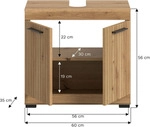 Waschbeckenunterschrank Scout Eiche Artisan
