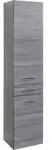Seitenschrank Florida in Graphit/Silberfarben