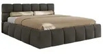 POLSTERBETT NIRA CLASSIC 160/200 - Dunkelgrau Velvet - Schaum-Matratze