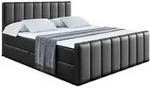 BOXBETT OTTA-Z - 200x200 cm - H3 - Schwarz Hochglanz