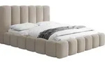 POLSTERBETT Serenity mit Bettkasten & Lattenrost in Beige Chenille 200 x 200 cm