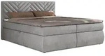 BOXBETT AVERTA 180/200 - Hellgrau Velvet - H3