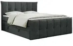 BOXSPRINGBETT PREMIUM 11 KING 160/200 Dunkelgrau Struktur - H4