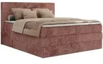 BOXSPRINGBETT TILIANO KING - 180/200 - Rosa Cord - H3