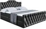 BOXBETT VILA-1-Z - 120x200 cm - H4 - Schwarz Hochglanz