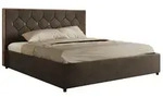 POLSTERBETT LARINO CLASSIC 180/200 - Braun Velvet - Multipocket-Matratze