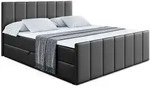 BOXBETT MOETI-Z - 200x200 cm - H4 - Schwarz Hochglanz