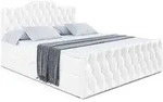 BOXBETT VILA-1-Z - 180x200 cm - H4 - Wei&szlig; Hochglanz