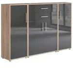 Aktenschrank Office Edition Sw Set 16 Eiche/Anthrazit