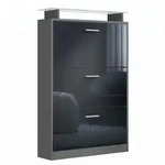 SCHUHSCHRANK Lavia Front in Schwarz Hochglanz
