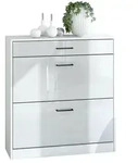 SCHUHSCHRANK Elvas Front in Wei&szlig; Hochglanz