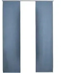 SCHIEBEVORHANG 2ER SET &raquo;M&uuml;nchen Dark&laquo; HxB 245x60 cm Blau