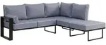 LOUNGEECKTEIL Verdino mit Metallrahmen 207 cm Blaugrau