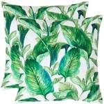 OUTDOOR-KISSEN 2er-Set 45/45 cm &ndash; Bananenbl&auml;tter