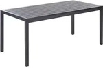 GARTENTISCH Aluminium schwarz 180/90 cm Vernio