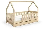 KINDERBETT BELLA mit Bettkasten 80x190 cm Kieferfarben