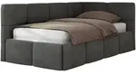 JUGENDBETT ARVO 90/200 - Dunkelgrau Velvet - Pocket-Matratze - Rechts Seite