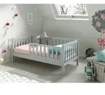 Kinder-/Juniorbett ca. 70x140 cm Grau