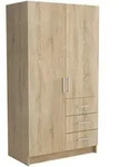 DREHT&Uuml;RENSCHRANK PINELLO 96/177/50 cm 2-t&uuml;rig Sonoma Eiche