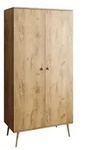 KLEIDERSCHRANK Zweit&uuml;riger HARMONY Craft Gold Eiche