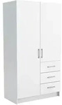 DREHT&Uuml;RENSCHRANK PINELLO 96/177/50 cm 2-t&uuml;rig Wei&szlig;