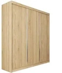 SCHWEBET&Uuml;RENSCHRANK SOFIA 180/216/61 cm 3-t&uuml;rig Sonoma Eiche